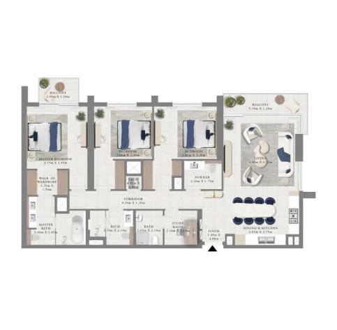 3-Bedroom Apartment