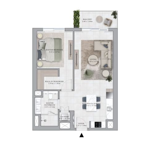 1-Bedroom Apartment